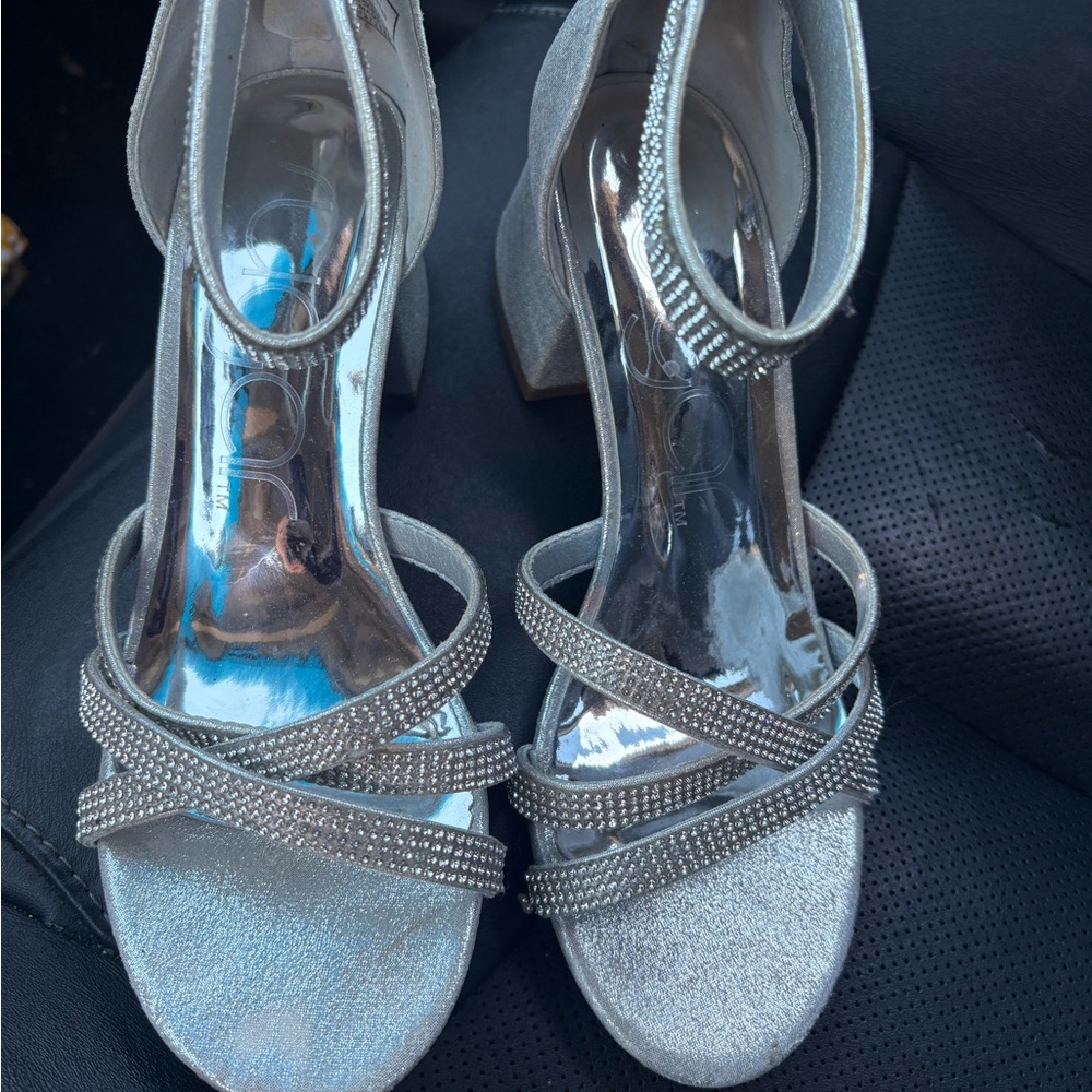 Silver Women's Heels